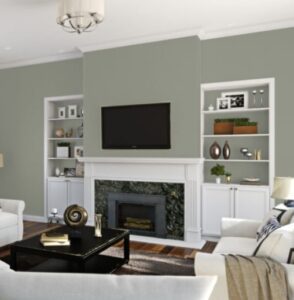 Evergreen Fog by Sherwin-Williams Aleutian by HGTV Home by Sherwin-Williams