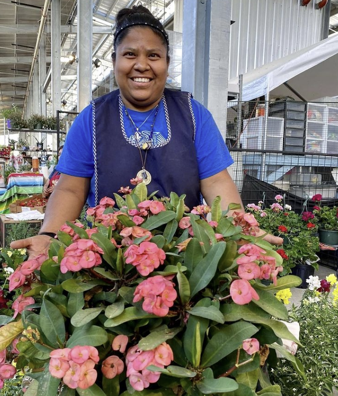 Houston Farmers Market flower basket